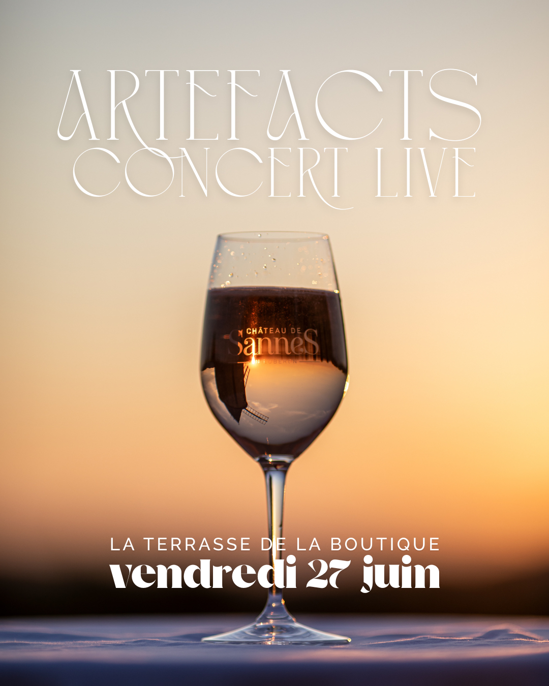 concert artefacts boutique du chateau de sannes vendredi 27 juin