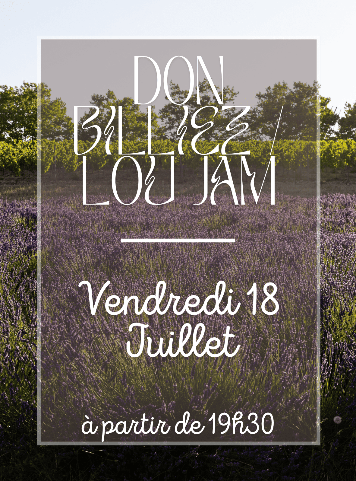 concert vendredi 18 juillet 2025 au chateau de sannes lou jam don billez saxophone